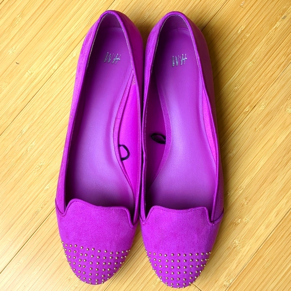 H&M Studded Cap Toe Flats